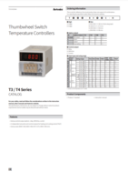 AUTONICS T3/T4 CATALOG T3/T4 SERIES: THUMBWHEEL SWITCH TEMPERATURE CONTROLLERS